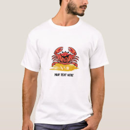 CAMISETA FELIZ CRAB, (EDITABLE)