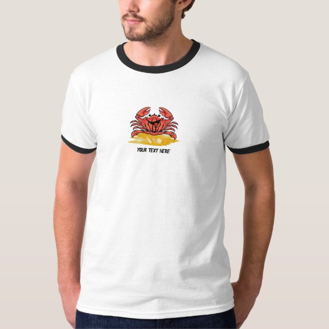 CAMISETA FELIZ CRAB, (EDITABLE) (Anverso)