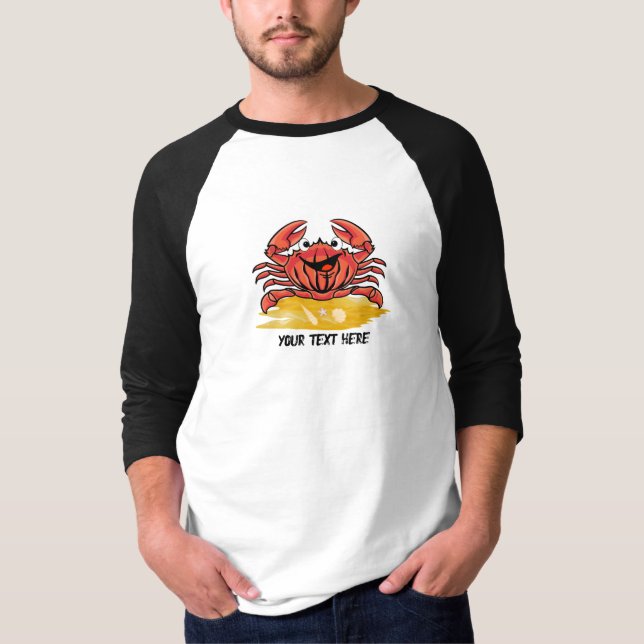 CAMISETA FELIZ CRAB, (EDITABLE) (Anverso)