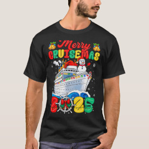 Camiseta Feliz Crucero de Navidad 2025 Santa Navideño Groov