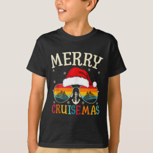 Camiseta Feliz Crucero de Navidad Vacaciones en Crucero Nav