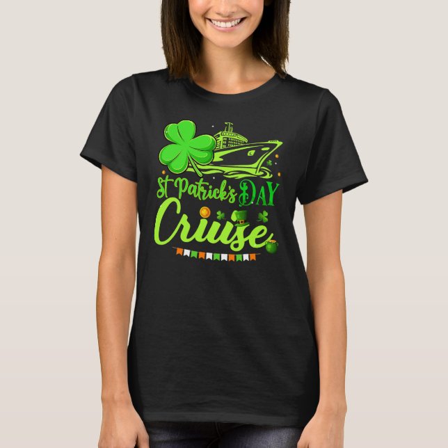 Camiseta Feliz crucero divertido en San Patricio (Anverso)