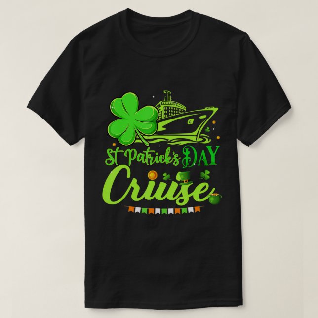 Camiseta Feliz crucero divertido en San Patricio (Diseño del anverso)
