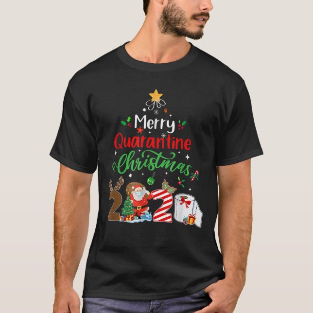 Camiseta Feliz Cuarentena de Navidades 2020 Navidad (Anverso)