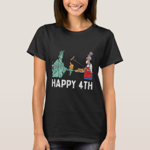 Camiseta Feliz Cuarta Estatua Del Tío De La Libertad Sam Fu