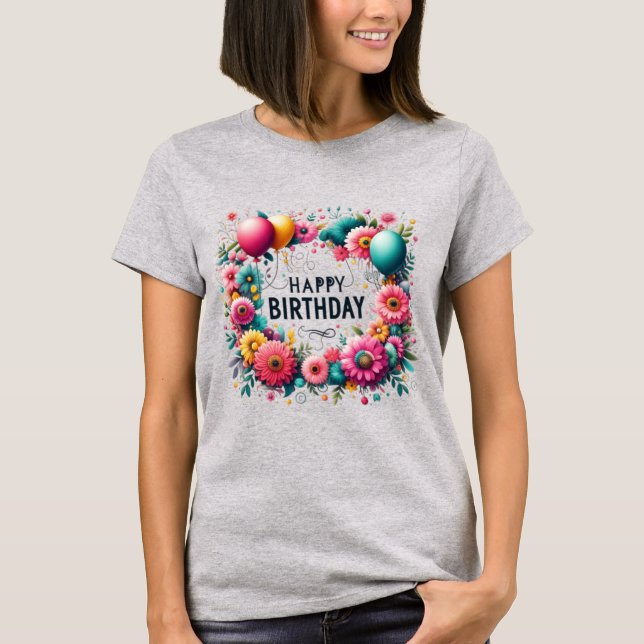 Camiseta Feliz cumpleaños (Anverso)