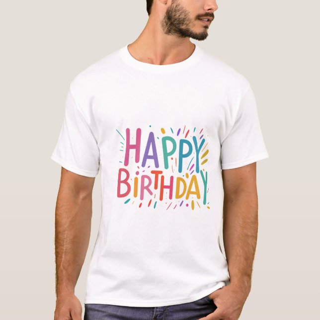 Camiseta Feliz cumpleaños (Anverso)