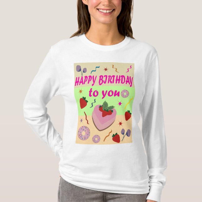 Camiseta Feliz cumpleaños (Anverso)