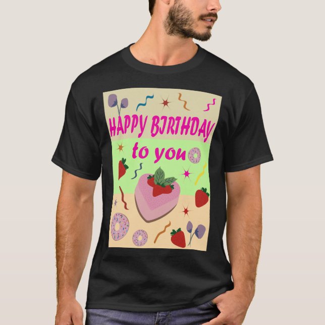 Camiseta Feliz cumpleaños (Anverso)
