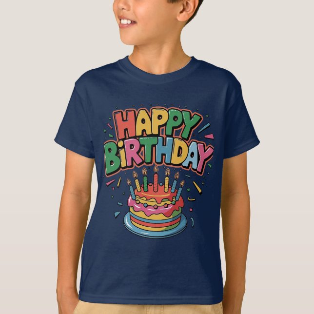 Camiseta Feliz cumpleaños (Anverso)