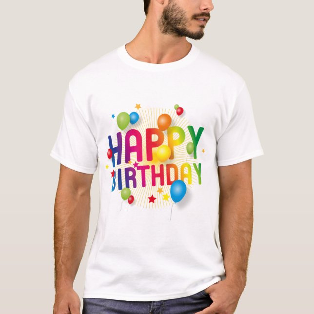 Camiseta Feliz cumpleaños (Anverso)