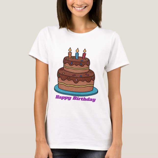 Camiseta Feliz cumpleaños (Anverso)