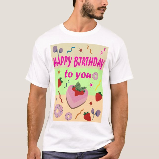 Camiseta Feliz cumpleaños (Anverso)