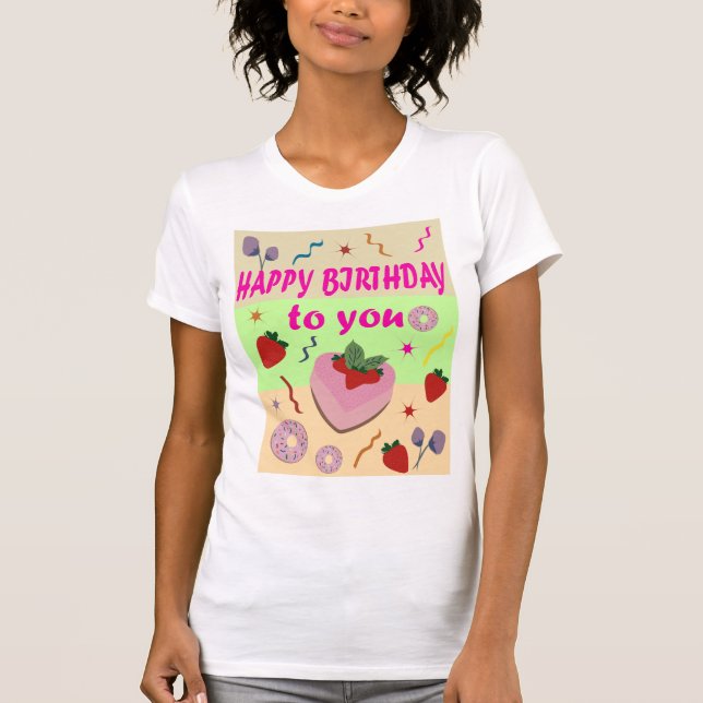 Camiseta Feliz cumpleaños (Anverso)