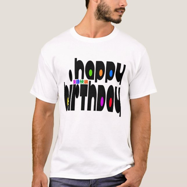 Camiseta Feliz cumpleaños (Anverso)