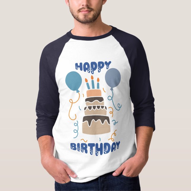 Camiseta Feliz cumpleaños (Anverso)