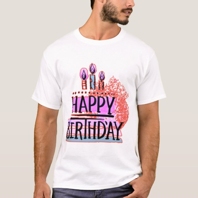 Camiseta Feliz Cumpleaños  (Anverso)