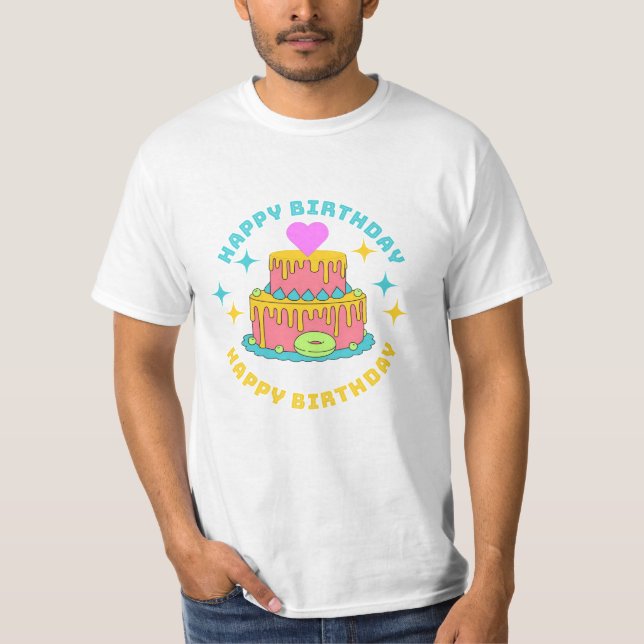Camiseta Feliz cumpleaños (Anverso)