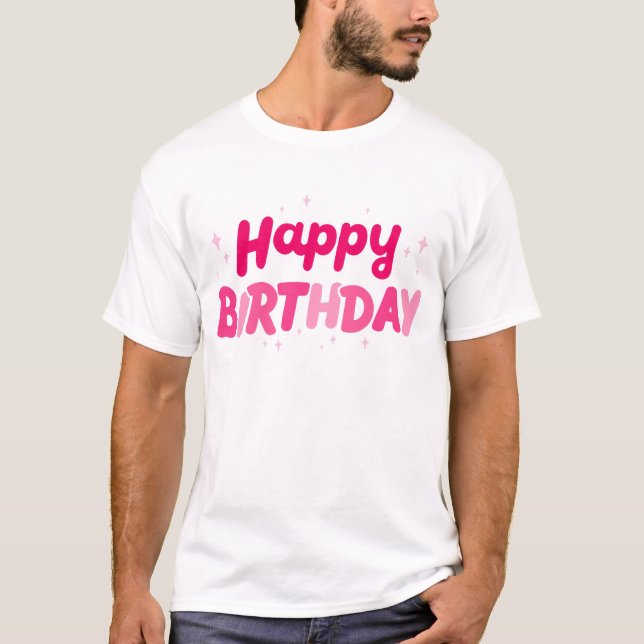 Camiseta Feliz cumpleaños (Anverso)