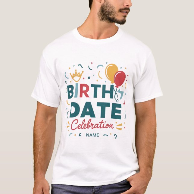 Camiseta Feliz cumpleaños (Anverso)