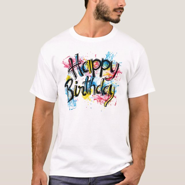 Camiseta Feliz cumpleaños (Anverso)
