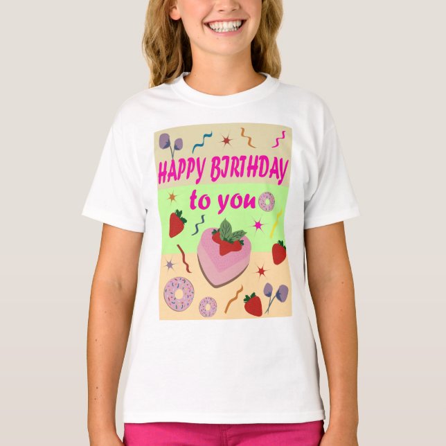 Camiseta Feliz cumpleaños (Anverso)