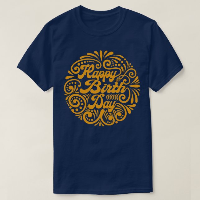 Camiseta Feliz cumpleaños 1 (Diseño del anverso)