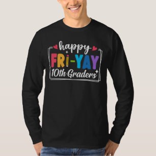 Camiseta Feliz cumpleaños 10° graduados estudiante profesor