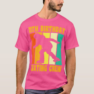 Camiseta Feliz cumpleaños 11 11 años patinaje sobre hielo 1