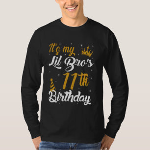 Camiseta Feliz Cumpleaños 11 de mi HERMANITO 2014 11 Años