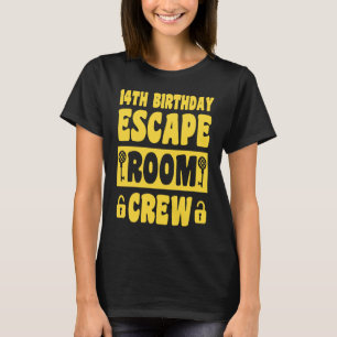 Camiseta Feliz cumpleaños 14 a 14 años Escape Room 14th B
