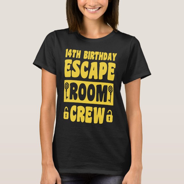 Camiseta Feliz cumpleaños 14 a 14 años Escape Room 14th B (Anverso)