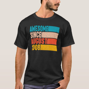 Camiseta Feliz cumpleaños 14 años increíble desde Augu