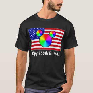 Camiseta Feliz cumpleaños 250 (puedes cambiar las palabras)