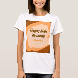 Camiseta Feliz cumpleaños 30 rústico madera Halloween otoño