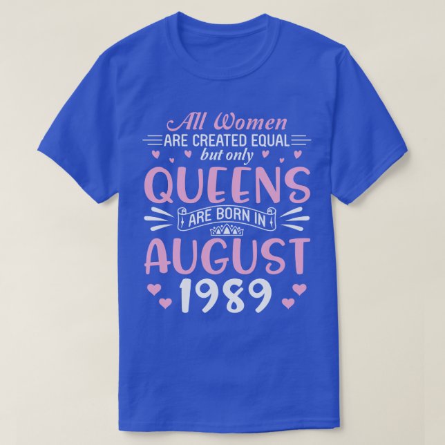 Camiseta Feliz cumpleaños, 31 años, todas las mujeres son c (Diseño del anverso)