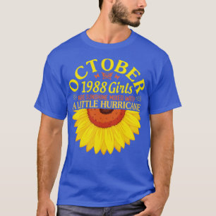 Camiseta Feliz Cumpleaños 32 Años Nacido En Octubre De 1988