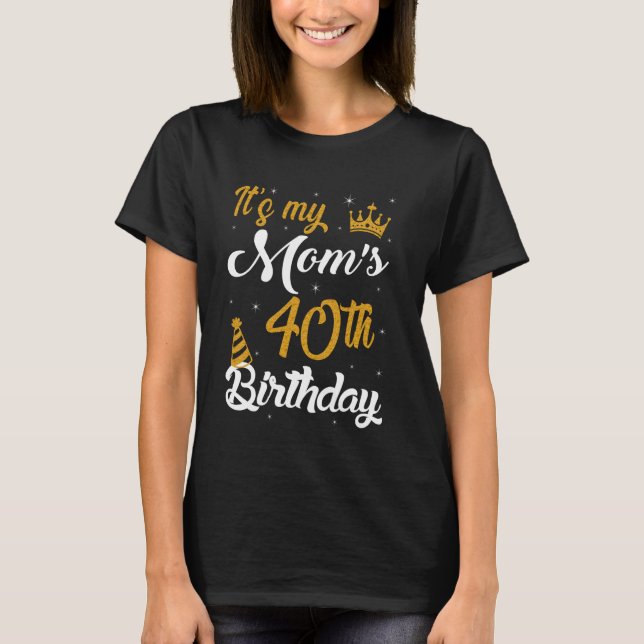 Camiseta Feliz cumpleaños 40 de mi mamá, 1985 (Anverso)
