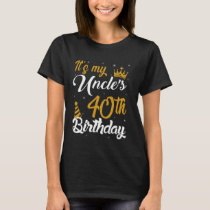 Camiseta Feliz Cumpleaños 40 de mi tío 1985 40 Años