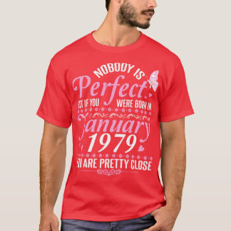 Camiseta Feliz Cumpleaños 42 Años Nadie Es Perfecto Pero Si