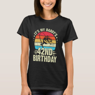Camiseta Feliz Cumpleaños 42 de Papá Pesca Vintage