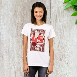 Camiseta Feliz cumpleaños 45