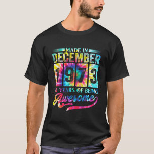 Camiseta Feliz Cumpleaños 48 En Diciembre De 1973