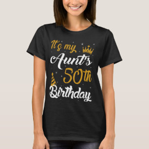 Camiseta Feliz cumpleaños 50 de mi tía 1975 50 años O