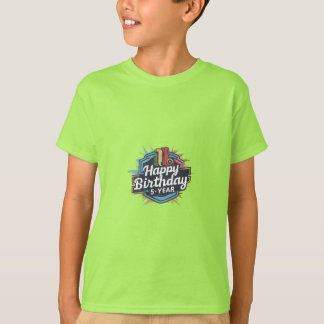 Camiseta feliz cumpleaños 5 años T-Shirt