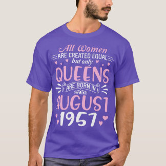 Camiseta Feliz cumpleaños, 63 años, todas las mujeres son c