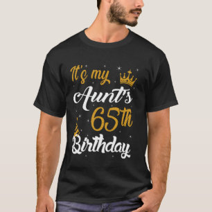Camiseta Feliz Cumpleaños 65 de mi Tía 1960 65 Años O
