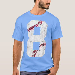Camiseta Feliz cumpleaños 8 años niños de béisbol 8 años