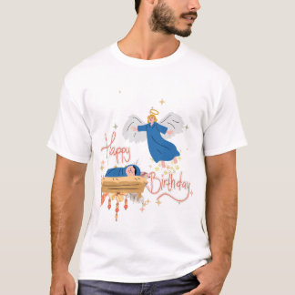 Camiseta Feliz cumpleaños a Jesús con Ángel