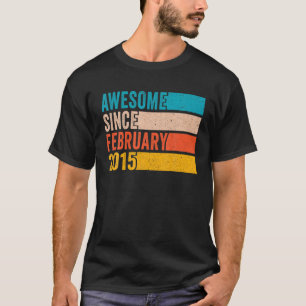 Camiseta Feliz Cumpleaños A Los Siete Años Desde Febrero
